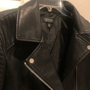 Biker jacket faux leather